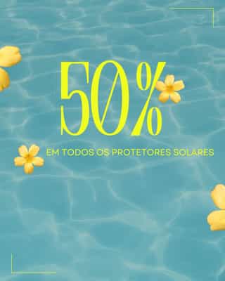 ☀️✨ Campanha Solar — 50% de Desconto em Protetores Solares ✨☀️